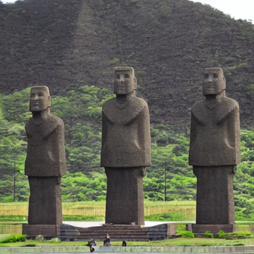Image similar to Moai Statue in North Korea