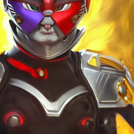 Prompt: realistic Portrait painting of humanoid cat as Kamen Rider, made by Michaelangelo, physical painting, Sharp focus,digital art, bright colors,fine art, trending on Artstation, unreal engine.