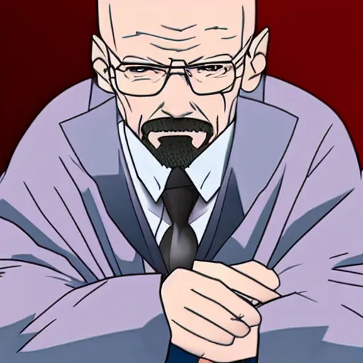 Image similar to walter white as a anime character