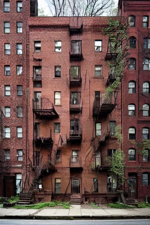 Prompt: (((((a ramshackle manhattan brick brownstone deep in the forest))))) by Nicolas Rix!!!!!!!!!!!!!!!!!!!!!!!!!!!