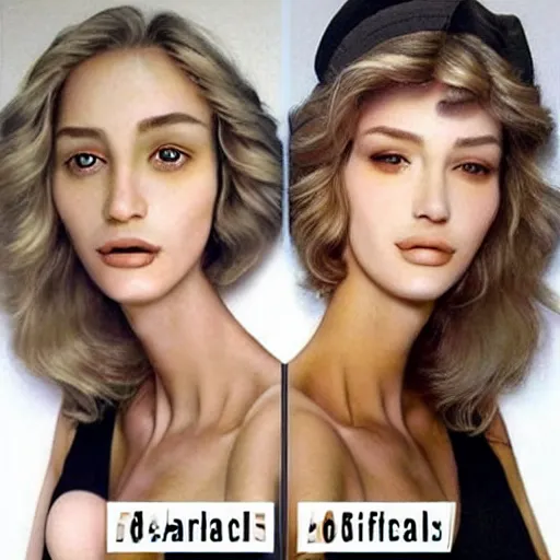 Image similar to unrealistic beauty standards