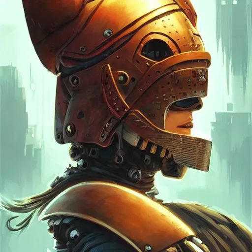 Image similar to cyberpunk viking helmet mask warrior goddess robot ninja fantasy, art gta 5 cover, official fanart behance hd artstation by jesper ejsing, by rhads, makoto shinkai and lois van baarle, ilya kuvshinov, ossdraws