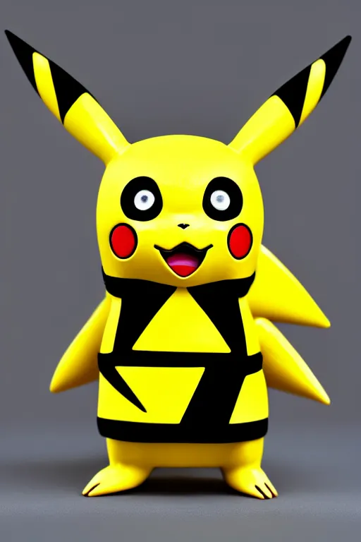 Prompt: pikachu terminator, intricate details. front on, symmetrical. industrial design. good design award, innovative product concepts, most respected design