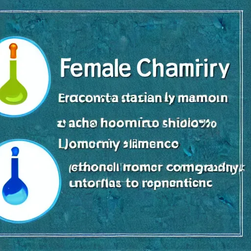 Prompt: female chemistry student