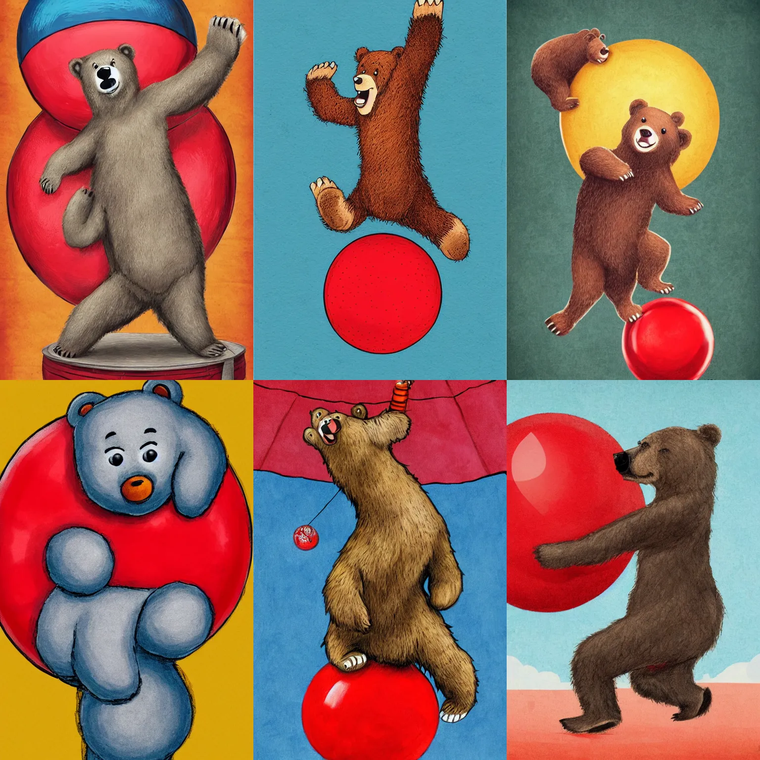 dancing circus bears