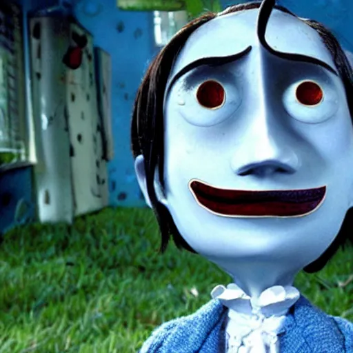 Image similar to joaquin phoenix in the movie coraline