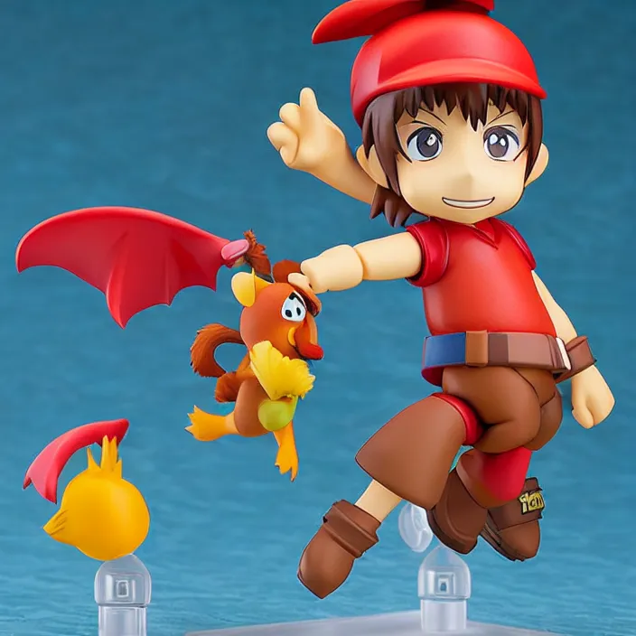 Prompt: Banjo Kazooie, An anime Nendoroid of Banjo Kazooie, figurine, detailed product photo