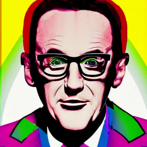 Image similar to rainbow sean lock. pop art.