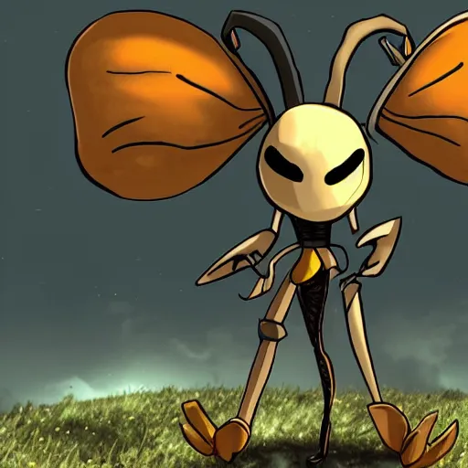 Image similar to hornet from hollow knight, in the style of dark souls, high detail