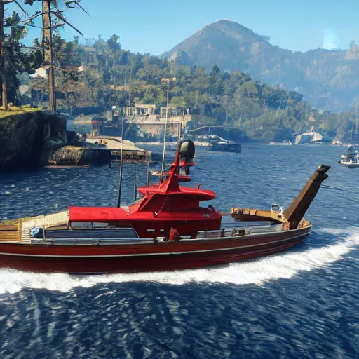 Image similar to yacht in red dead Redemption 2