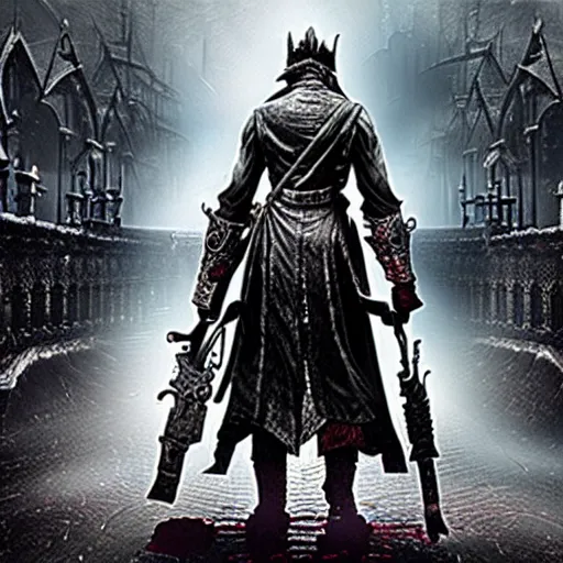 Prompt: bloodborne with nintendo 6 4 graphics