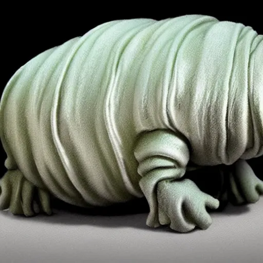 Image similar to realistic tardigrade made of bubbles