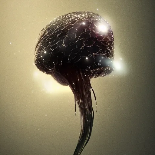 Prompt: a highly detailed digital image of a shattering futuristic jellyfish elegantly wrapped in a cloud, by Andrea Chiampo, artstation and Frederik Heyman, extremely detailed woman, stunning volumetric lighting, hyper realism, fantasy 4k