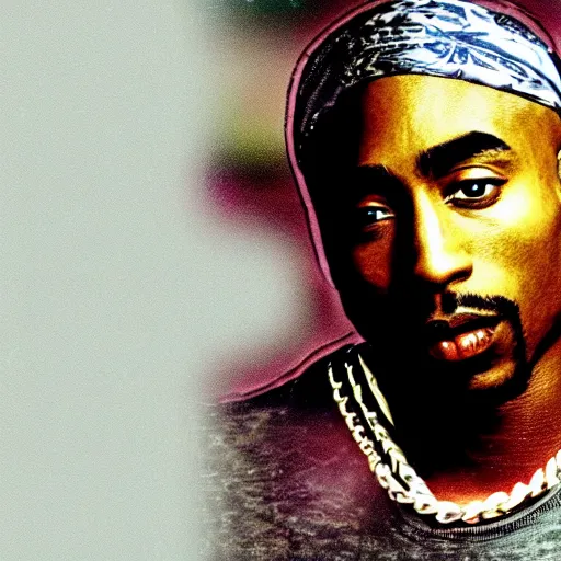 Image similar to Tupac Shakur, screenshot from a 2012s anime