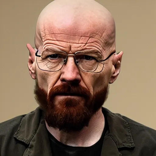 Image similar to walter white with a rough beard, wearing an oxygen mask, sitting in a wheelchair in a courtroom on trial.