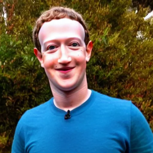 Image similar to Mark Zuckerberg cosplaying as Link from the Legend of Zelda series