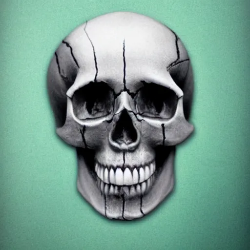 Image similar to skull with one eye photograph