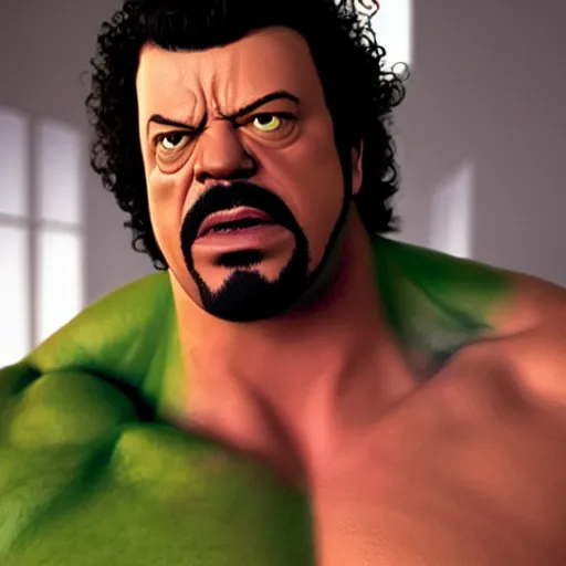 Prompt: danny mcbride as the hulk