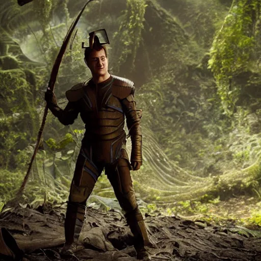 Prompt: brendan fraser as a na'vi from avatar, 4 k film still