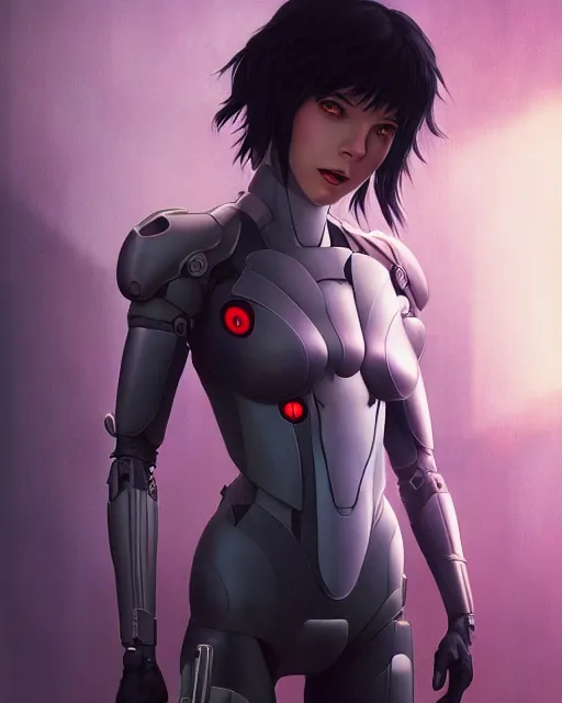 Prompt: weta disney movie still portrait photo of julianfox as the major ghost in the shell as cyborg woman by pixar, by weta, wlop, ilya kuvshinov, rossdraws, artgerm, maxim cover, latex, sweaty, iridescent, bright morning, anime, liosh, mucha