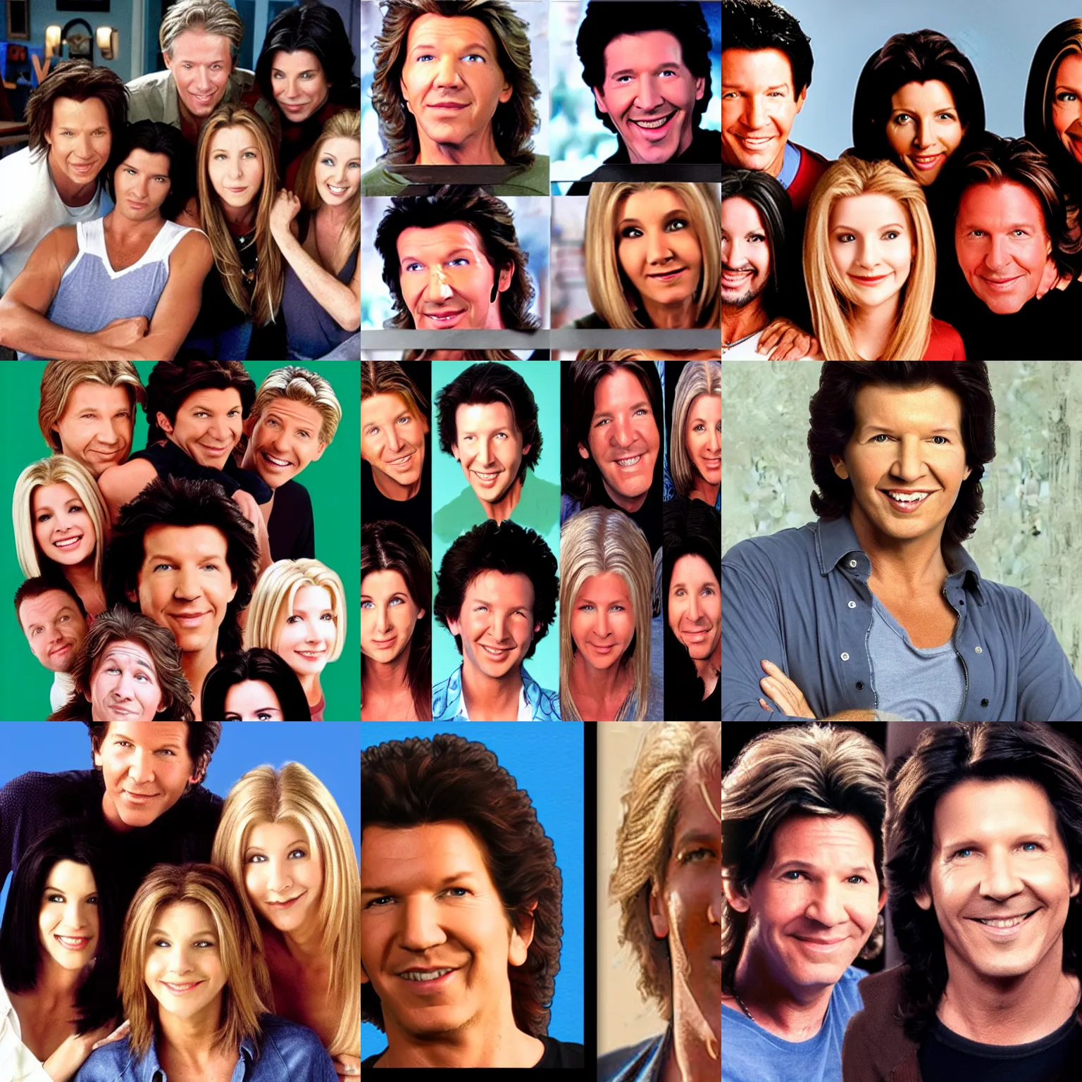 Prompt: neil breen face on cast of friends