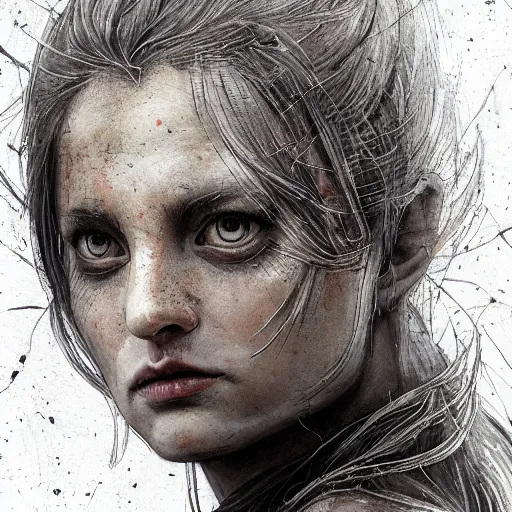 Image similar to portrait, female cardinal bird person, druid, watercolor, dramatic lighting, cinematic, establishing shot, extremely high detail, foto realistic, cinematic lighting, pen and ink, intricate line drawings, by Yoshitaka Amano, Ruan Jia, Kentaro Miura, Artgerm, post processed, concept art, artstation, matte painting, style by eddie mendoza, raphael lacoste, alex ross,