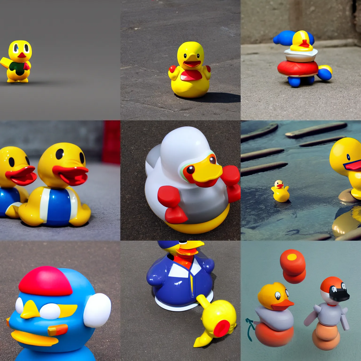 Prompt: Bomberman rubber duck