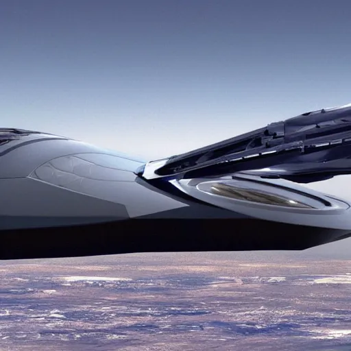 Prompt: alien spaceships designed by lockheed martin