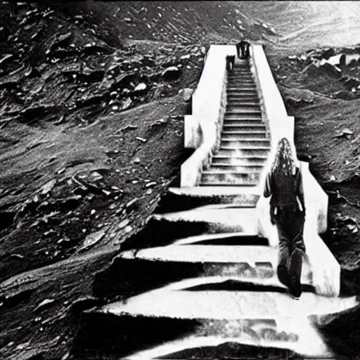 Prompt: stairway to heaven, led zeppelin,