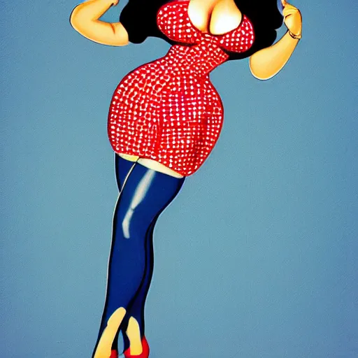 Image similar to curvy pin - up girl hilda