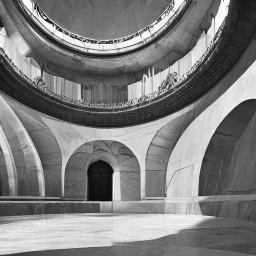 Image similar to an obsidian marble interior photograph, architecture carved for a god, beautiful in its smoothness and expansiveness, curving geometric arches, architectural photograph by louis kahn and moshe safdie