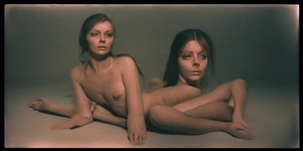 Prompt: detailed medium format photo, polaroid still from tarkovsky movie, portrait of 1 9 7 0's adult film star seka, haze, high production value, intricate details, 8 k resolution, hyperrealistic, hdr, photorealistic, high definition, tehnicolor, award - winning photography, masterpiece, amazing colors