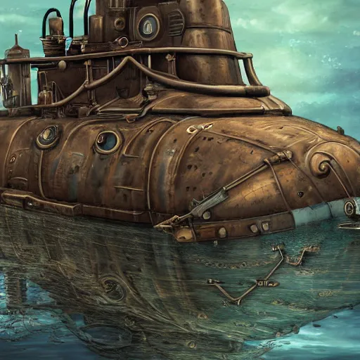 steampunk submarine