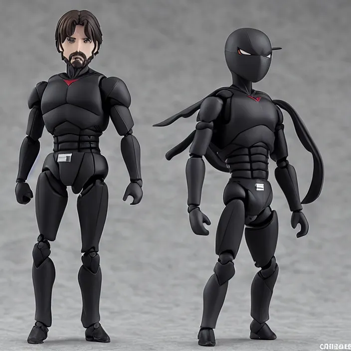 Image similar to christian bale, an anime nendoroid of christian bale, figurine, detailed product photo