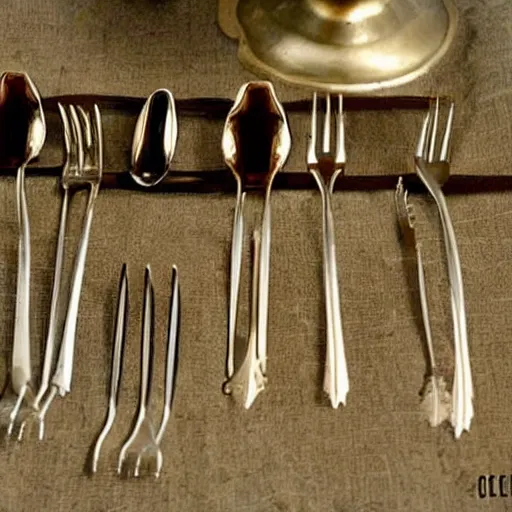 Image similar to the game of thrones bit with forks