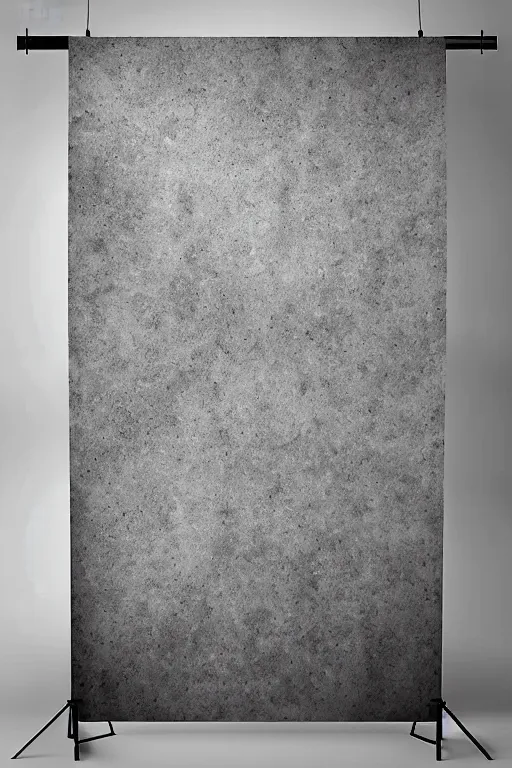 Prompt: studio backdrop, solid gray, light stained calico texture, monochrome