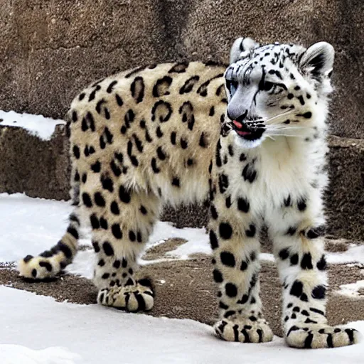 Image similar to Snow Leopard Made Of Latex