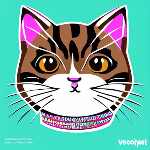 Image similar to “cute kitty vector art”