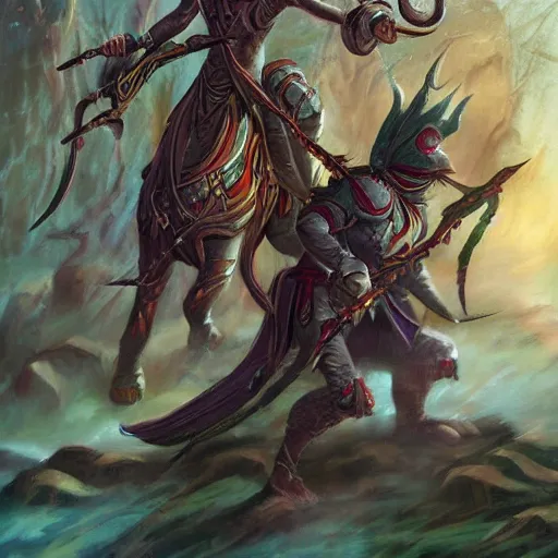 Image similar to llanowar elves, fantasy art, in style of Anson Maddocks