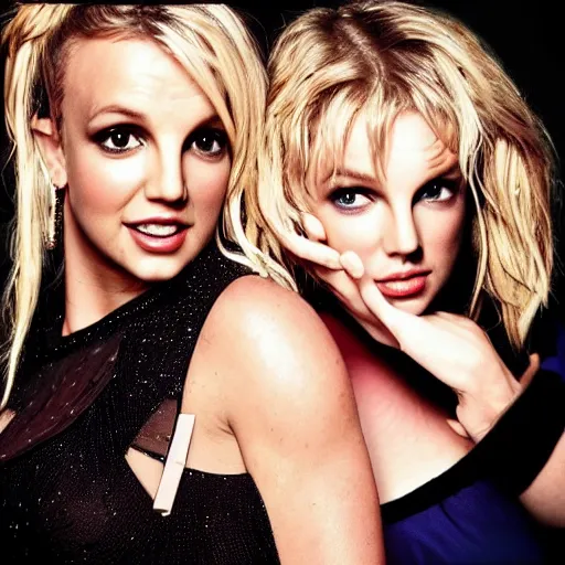 Image similar to an album cover for Britney Spears and Taylor Swift
