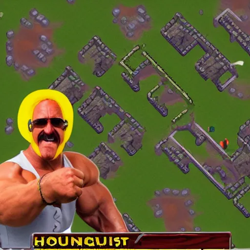 Image similar to hulk hogan in runescape