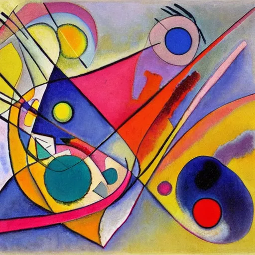 Image similar to a painting by kandinsky