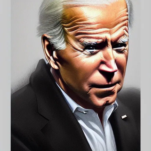 Image similar to Joe Biden looking like an old monkey, colorful painting on grey scale face, powerful , magic, thunders, dramatic lighting, intricate, wild, highly detailed, digital painting, artstation, concept art, smooth, sharp focus, illustration, art by artgerm and greg rutkowski