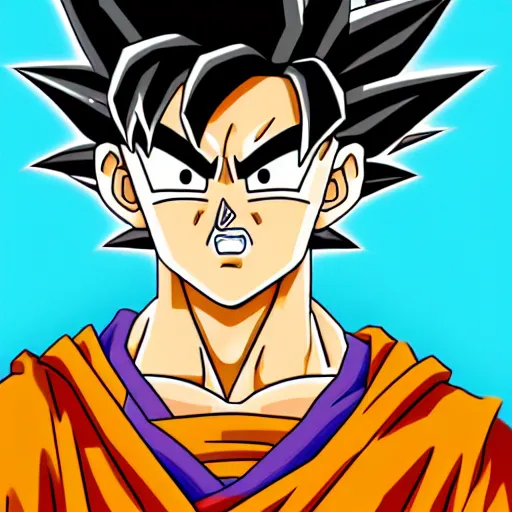 Image similar to portrait of goku