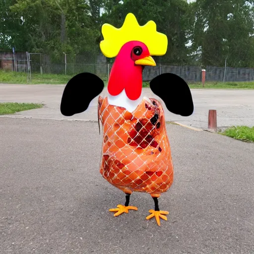 Image similar to chicken using inmate clothes