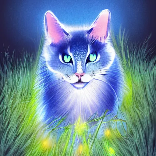 blue cat pfp  Blue cats, Cats, Cat drawing