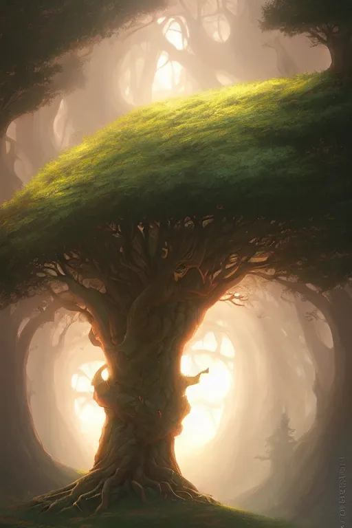 Image similar to The Great Home Tree, by Andreas Rocha