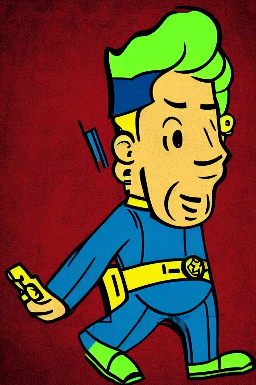 Image similar to fallout 7 6 retro futurist illustration art by butcher billy, sticker, colorful, illustration, highly detailed, simple, smooth and clean vector curves, no jagged lines, vector art, smooth andy warhol style