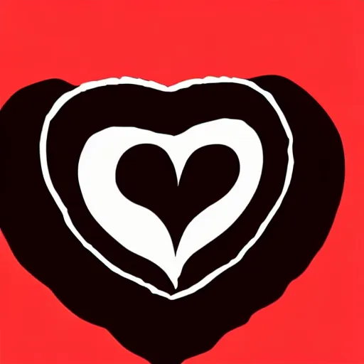 Image similar to dark magical heart logo, 4 k, vector illustration, hd