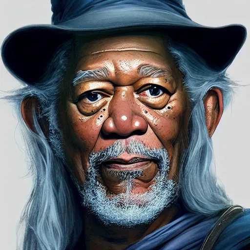 Prompt: morgan freeman starring as gandalf in lord of the rings, made by stanley artgerm lau, wlop, rossdraws, artstation, cgsociety, concept art, cgsociety, octane render, trending on artstation, artstationhd, artstationhq, unreal engine, 4 k, 8 k